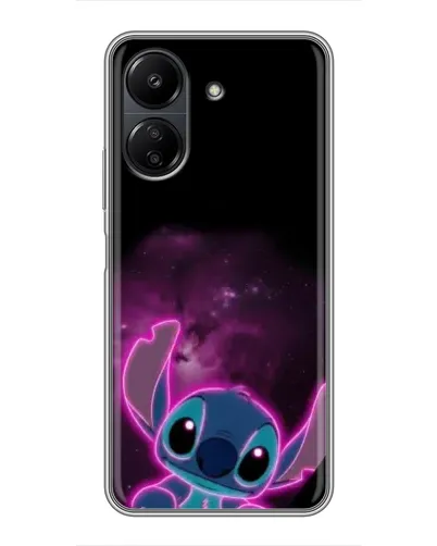 Чехол для Xiaomi POCO C65 с картинкой «Неоновый Stitch»