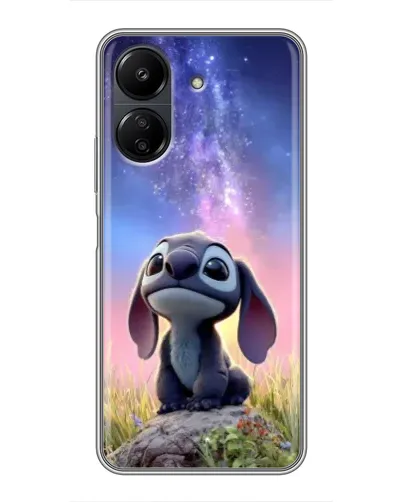 Чехол для Xiaomi POCO C65 с картинкой «Стич на рассвете»