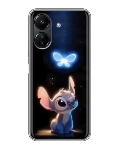 Чехол для Xiaomi POCO C65 с картинкой «Сияющий Стич»