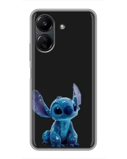 Чехол для Xiaomi POCO C65 с картинкой «Стич на черном» Чехол для Xiaomi POCO C65 с картинкой «Стич на черном»