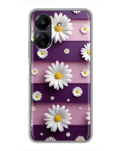 Чехол для Xiaomi POCO C65 с картинкой «Ромашки на фиолетовом» Чехол для Xiaomi POCO C65 с картинкой «Ромашки на фиолетовом»