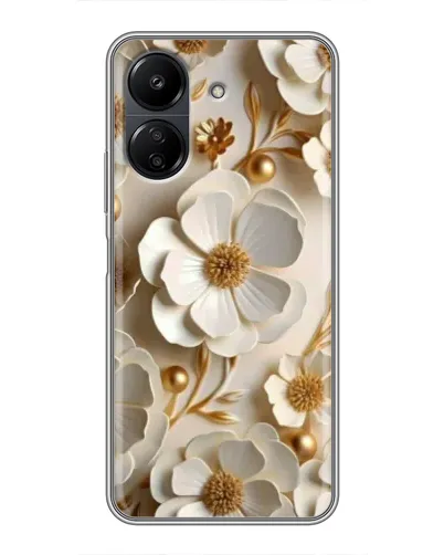 Чехол для Xiaomi POCO C65 с картинкой «Белие бумажние цвети» Чехол для Xiaomi POCO C65 с картинкой «Белие бумажние цвети»