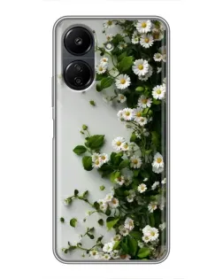 Чохол для Xiaomi POCO C65 з картинкою «Гілка дрібних білих квітів» Чохол для Xiaomi POCO C65 з картинкою «Гілка дрібних білих квітів»