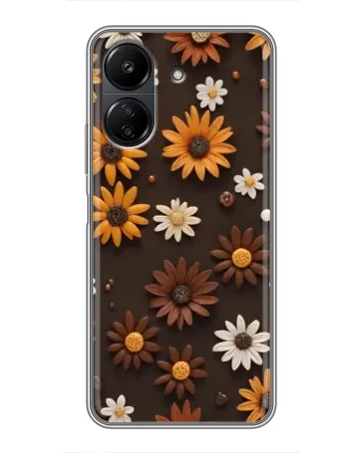 Чехол для Xiaomi POCO C65 с картинкой «Узор из маленьких подсолнухов» Чехол для Xiaomi POCO C65 с картинкой «Узор из маленьких подсолнухов»