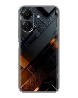 Чехол для Xiaomi POCO C65 с картинкой «Черные геометрические блоки» Чехол для Xiaomi POCO C65 с картинкой «Черные геометрические блоки»