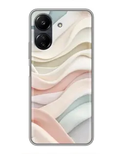 Чехол для Xiaomi POCO C65 с картинкой «Пастельные нежные волны» Чехол для Xiaomi POCO C65 с картинкой «Пастельные нежные волны»