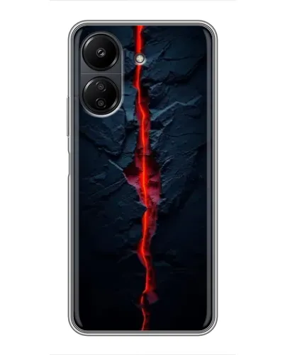 Чехол для Xiaomi POCO C65 с картинкой «Kрасная лавовая трещина» Чехол для Xiaomi POCO C65 с картинкой «Kрасная лавовая трещина»