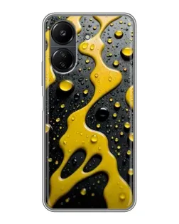 Чехол для Xiaomi POCO C65 с картинкой «Жидкое желтое золото» Чехол для Xiaomi POCO C65 с картинкой «Жидкое желтое золото»