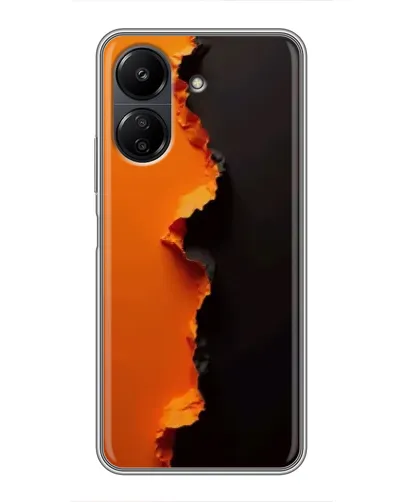 Чехол для Xiaomi POCO C65 с картинкой «Оранжевый разлом» Чехол для Xiaomi POCO C65 с картинкой «Оранжевый разлом»