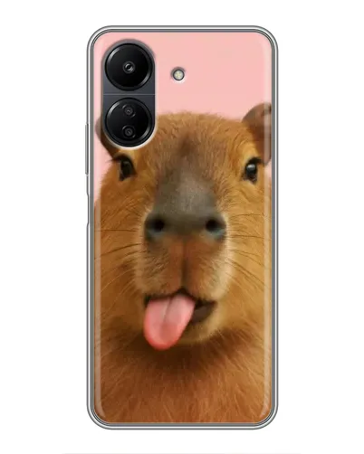 Чехол для Xiaomi POCO C65 с картинкой «Капибара с языком» Чехол для Xiaomi POCO C65 с картинкой «Капибара с языком»