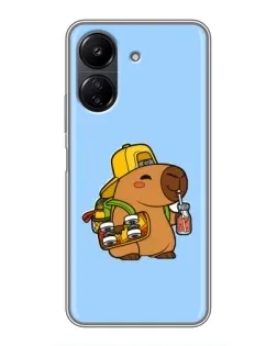 Чехол для Xiaomi POCO C65 с картинкой «Капибара на скейте» Чехол для Xiaomi POCO C65 с картинкой «Капибара на скейте»