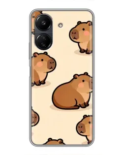 Чехол для Xiaomi POCO C65 с картинкой «Паттерн милых капибар» Чехол для Xiaomi POCO C65 с картинкой «Паттерн милых капибар»