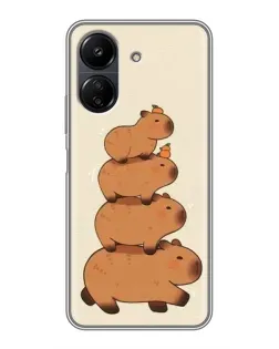 Чехол для Xiaomi POCO C65 с картинкой «Башня из капибар» Чехол для Xiaomi POCO C65 с картинкой «Башня из капибар»