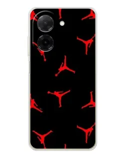 Чехол для Xiaomi Poco C71 с картинкой «Jordan Red Pattern» Чехол для Xiaomi Poco C71 с картинкой «Jordan Red Pattern»