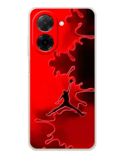 Чехол для Xiaomi Poco C71 с картинкой «Jordan Red Smoke» Чехол для Xiaomi Poco C71 с картинкой «Jordan Red Smoke»