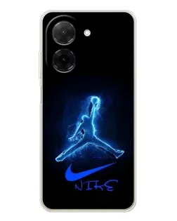Чехол для Xiaomi Poco C71 с картинкой «Jordan Neon Blue» Чехол для Xiaomi Poco C71 с картинкой «Jordan Neon Blue»