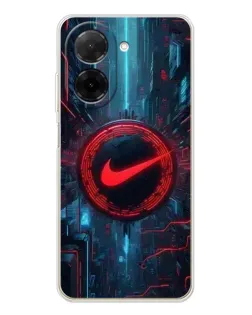 Чохол для Xiaomi Poco C71 з картинкою «Техногенний стиль Nike»