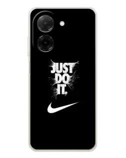 Чохол для Xiaomi Poco C71 з картинкою «Текстовий принт Nike»