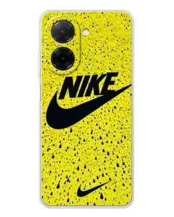 Чохол для Xiaomi Poco C71 з картинкою «Жовтий текстурний Nike»