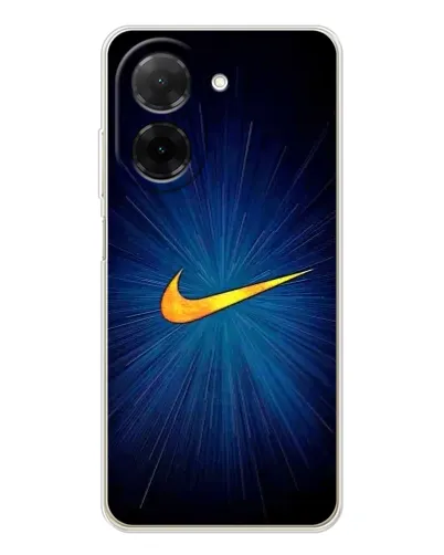Чехол для Xiaomi Poco C71 с картинкой «Синий пульс Nike» Чехол для Xiaomi Poco C71 с картинкой «Синий пульс Nike»