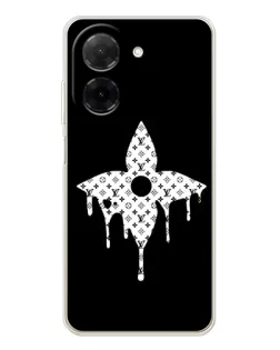 Чохол для Xiaomi Poco C71 з картинкою «Квіткова монограма»