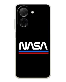 Чохол для Xiaomi Poco C71 з картинкою «NASA — класика Red Blue» Чохол для Xiaomi Poco C71 з картинкою «NASA — класика Red Blue»