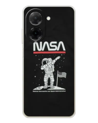 Чохол для Xiaomi Poco C71 з картинкою «NASA — крокуємо по Місяцю» Чохол для Xiaomi Poco C71 з картинкою «NASA — крокуємо по Місяцю»