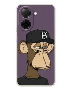 Чохол для Xiaomi Poco C71 з картинкою «Bored Ape в кепці»