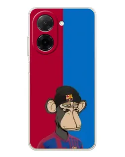 Чохол для Xiaomi Poco C71 з картинкою «Bored Ape — фанат Барси»
