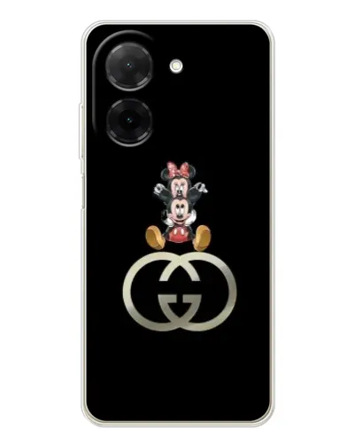 Чохол для Xiaomi Poco C71 з картинкою «Мінні Маус на лого»