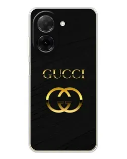 Чохол для Xiaomi Poco C71 з картинкою «Золотий логотип Gucci»