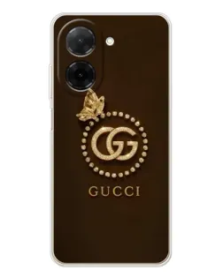 Чохол для Xiaomi Poco C71 з картинкою «Gucci — золотий метелик»