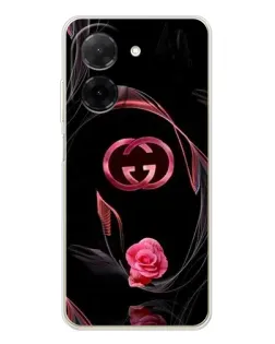 Чохол для Xiaomi Poco C71 з картинкою «Gucci — неонова троянда»