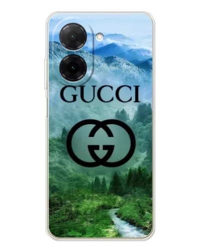 Чохол для Xiaomi Poco C71 з картинкою «Gucci — гірський пейзаж»