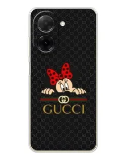 Чохол для Xiaomi Poco C71 з картинкою «Мінні Маус Gucci — чорний»