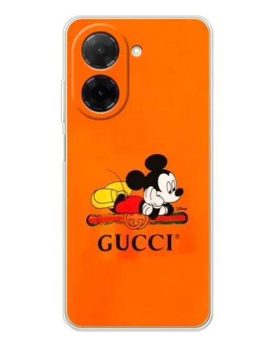 Чехол для Xiaomi Poco C71 с картинкой «Микки Маус Gucci — оранж» Чехол для Xiaomi Poco C71 с картинкой «Микки Маус Gucci — оранж»