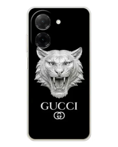 Чехол для Xiaomi Poco C71 с картинкой «Gucci — серебряный лев» Чехол для Xiaomi Poco C71 с картинкой «Gucci — серебряный лев»