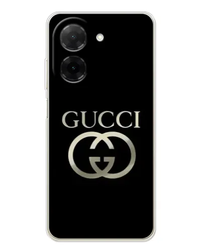Чохол для Xiaomi Poco C71 з картинкою «Gucci — золото на чорному» Чохол для Xiaomi Poco C71 з картинкою «Gucci — золото на чорному»