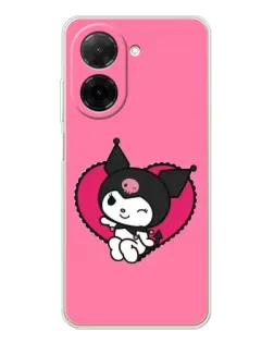 Чехол для Xiaomi Poco C71 с картинкой «Kuromi — любовь в сердце» Чехол для Xiaomi Poco C71 с картинкой «Kuromi — любовь в сердце»