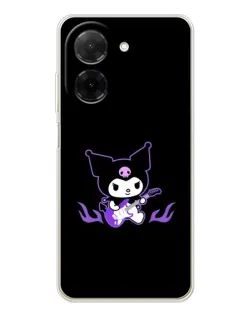 Чехол для Xiaomi Poco C71 с картинкой «Электрическая Kuromi» Чехол для Xiaomi Poco C71 с картинкой «Электрическая Kuromi»