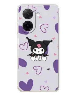 Чехол для Xiaomi Poco C71 с картинкой «Kuromi и лавандовые сердца» Чехол для Xiaomi Poco C71 с картинкой «Kuromi и лавандовые сердца»