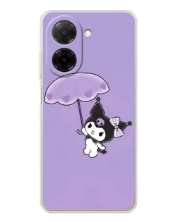 Чехол для Xiaomi Poco C71 с картинкой «Kuromi с зонтиком» Чехол для Xiaomi Poco C71 с картинкой «Kuromi с зонтиком»