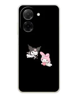 Чехол для Xiaomi Poco C71 с картинкой «My Melody и Kuromi» Чехол для Xiaomi Poco C71 с картинкой «My Melody и Kuromi»