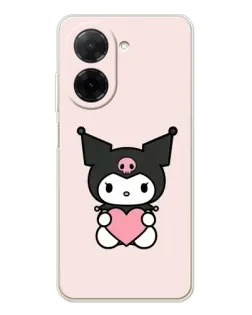 Чехол для Xiaomi Poco C71 с картинкой «Kuromi и сердце» Чехол для Xiaomi Poco C71 с картинкой «Kuromi и сердце»