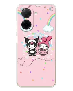Чехол для Xiaomi Poco C71 с картинкой «My Melody и Kuromi» Чехол для Xiaomi Poco C71 с картинкой «My Melody и Kuromi»