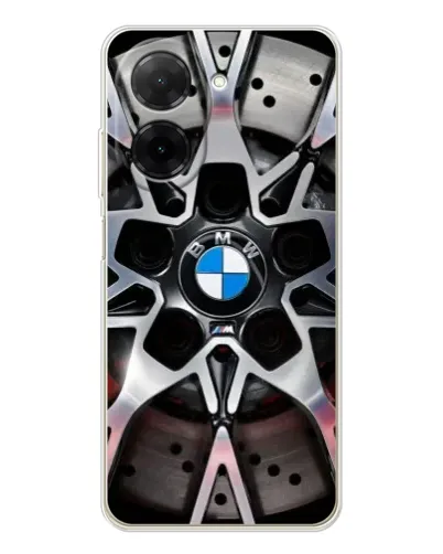 Чехол для Xiaomi Poco C71 с картинкой «BMW — деталь диска»