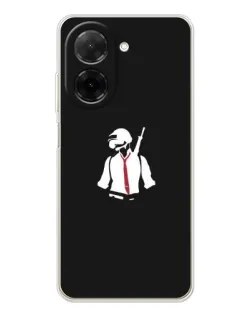 Чехол для Xiaomi Poco C71 с картинкой «PUBG — силуэт воина» Чехол для Xiaomi Poco C71 с картинкой «PUBG — силуэт воина»