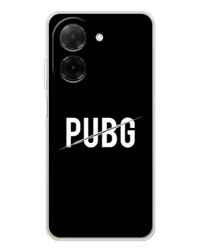 Чехол для Xiaomi Poco C71 с картинкой «PUBG — белый логотип» Чехол для Xiaomi Poco C71 с картинкой «PUBG — белый логотип»