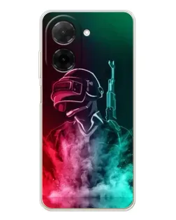 Чехол для Xiaomi Poco C71 с картинкой «PUBG — огненный воин» Чехол для Xiaomi Poco C71 с картинкой «PUBG — огненный воин»