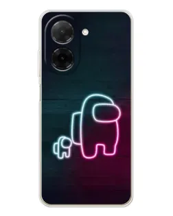 Чехол для Xiaomi Poco C71 с картинкой «Among Us неон-арт» Чехол для Xiaomi Poco C71 с картинкой «Among Us неон-арт»